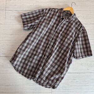 Carhartt Shirt Mens Size XL Plaid Cotton Button Down Multicolor Workwear Outdoor